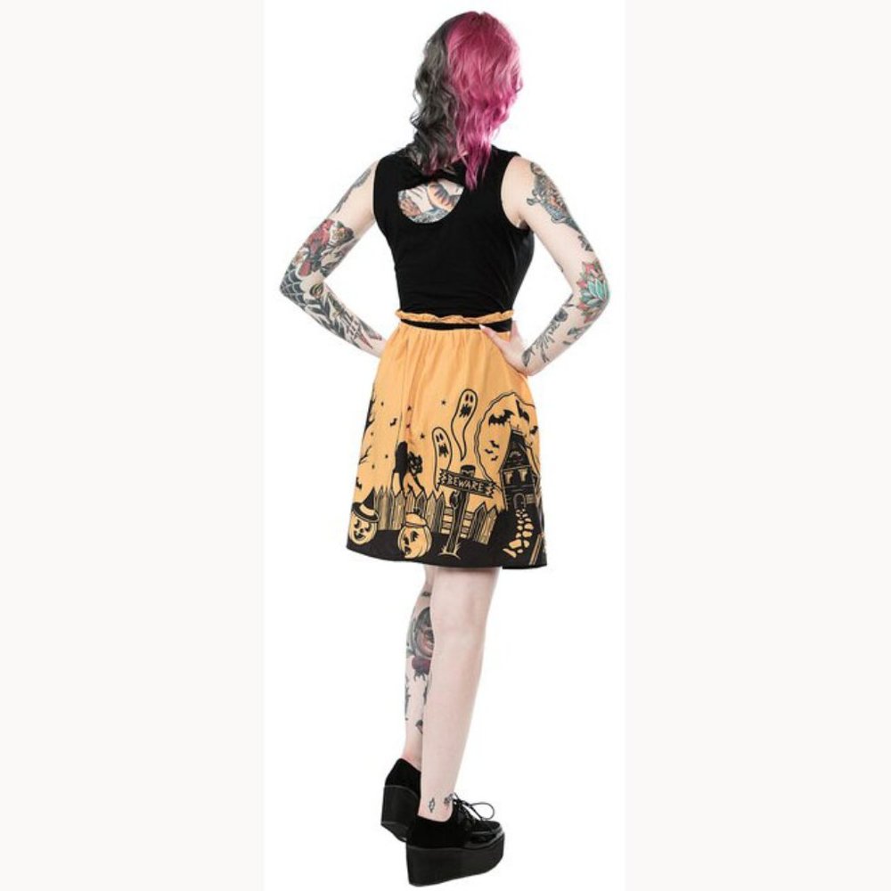 Haunted House Dress Halloween Goth NWT Sourpuss - Picture 3 of 4